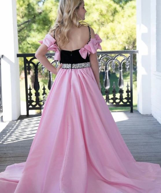 Rachel Allan 10242 Black/Pink