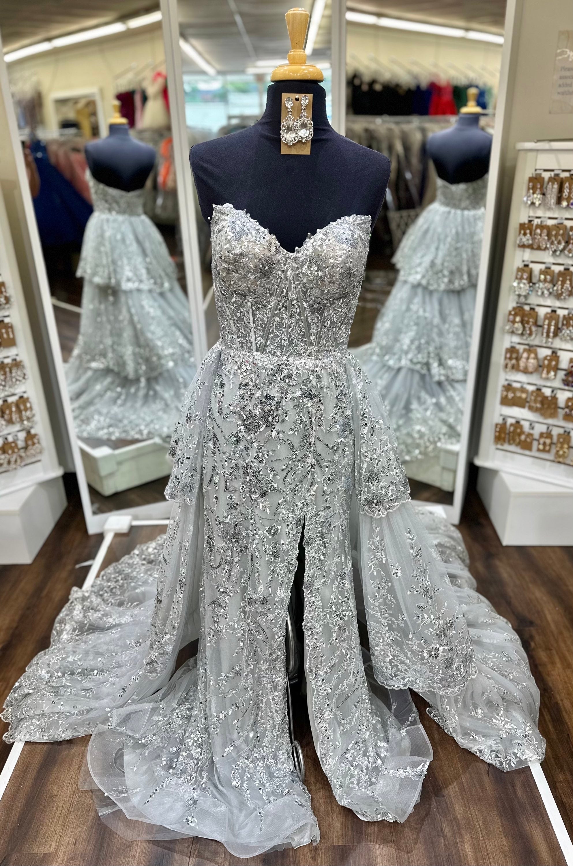 Sherri Hill 56588 Silver