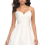 Ashley Lauren 4780 White Cocktail Dress 