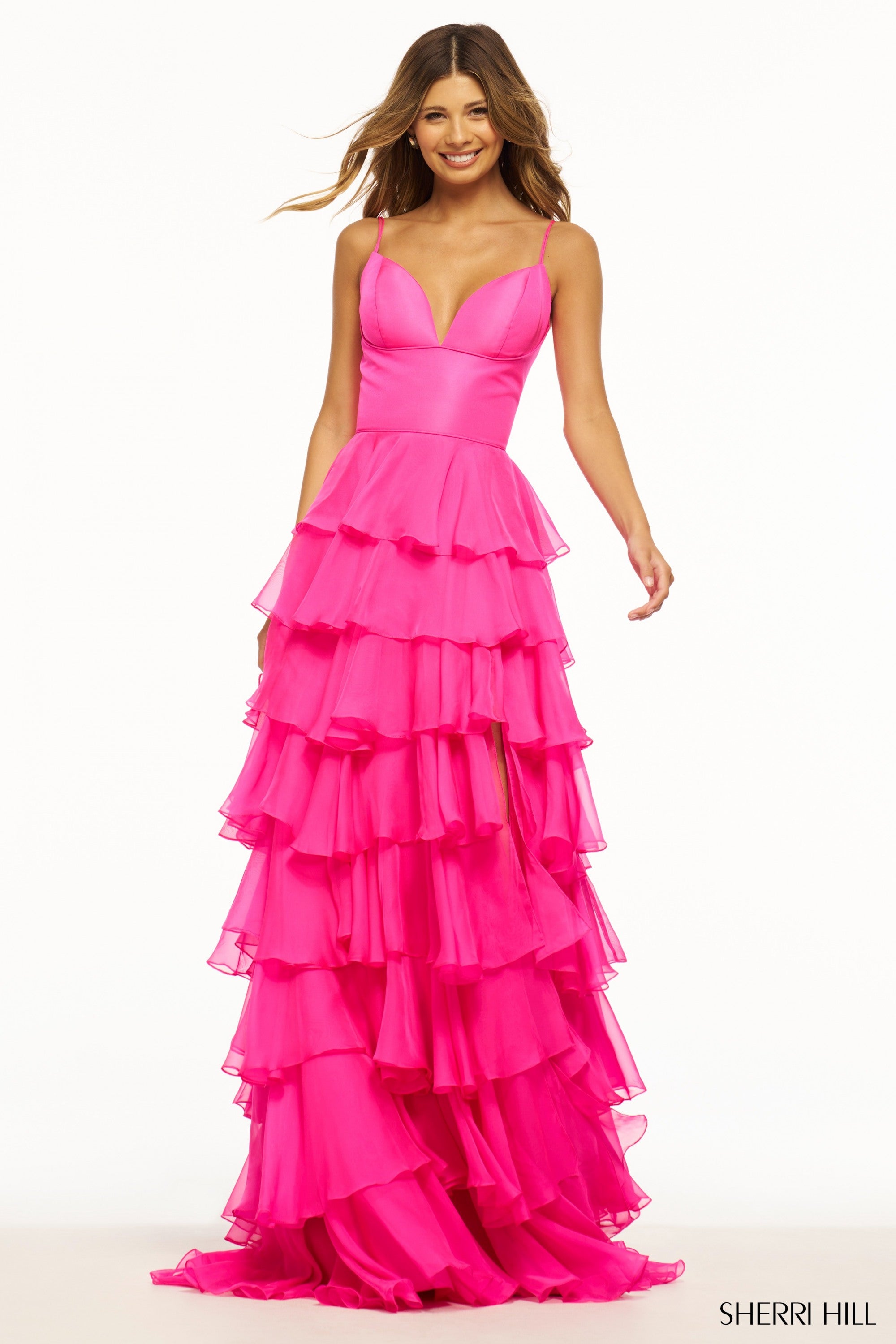 Sherri Hill 56108 Bright Pink