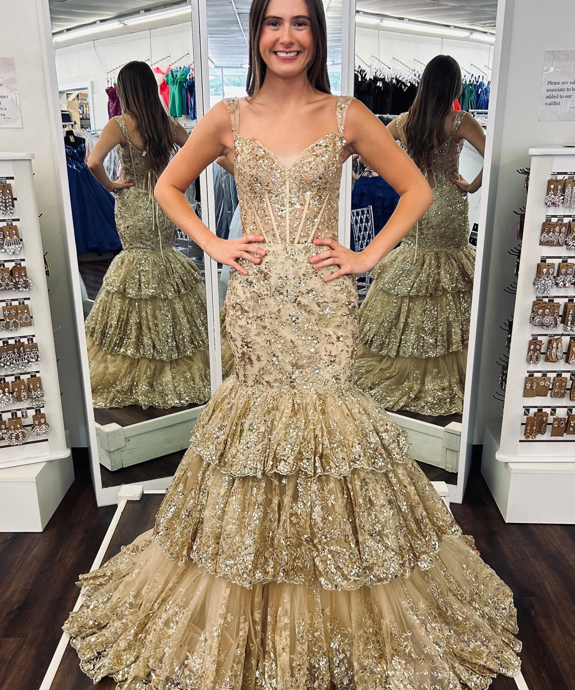 Sherri Hill 56687 Gold