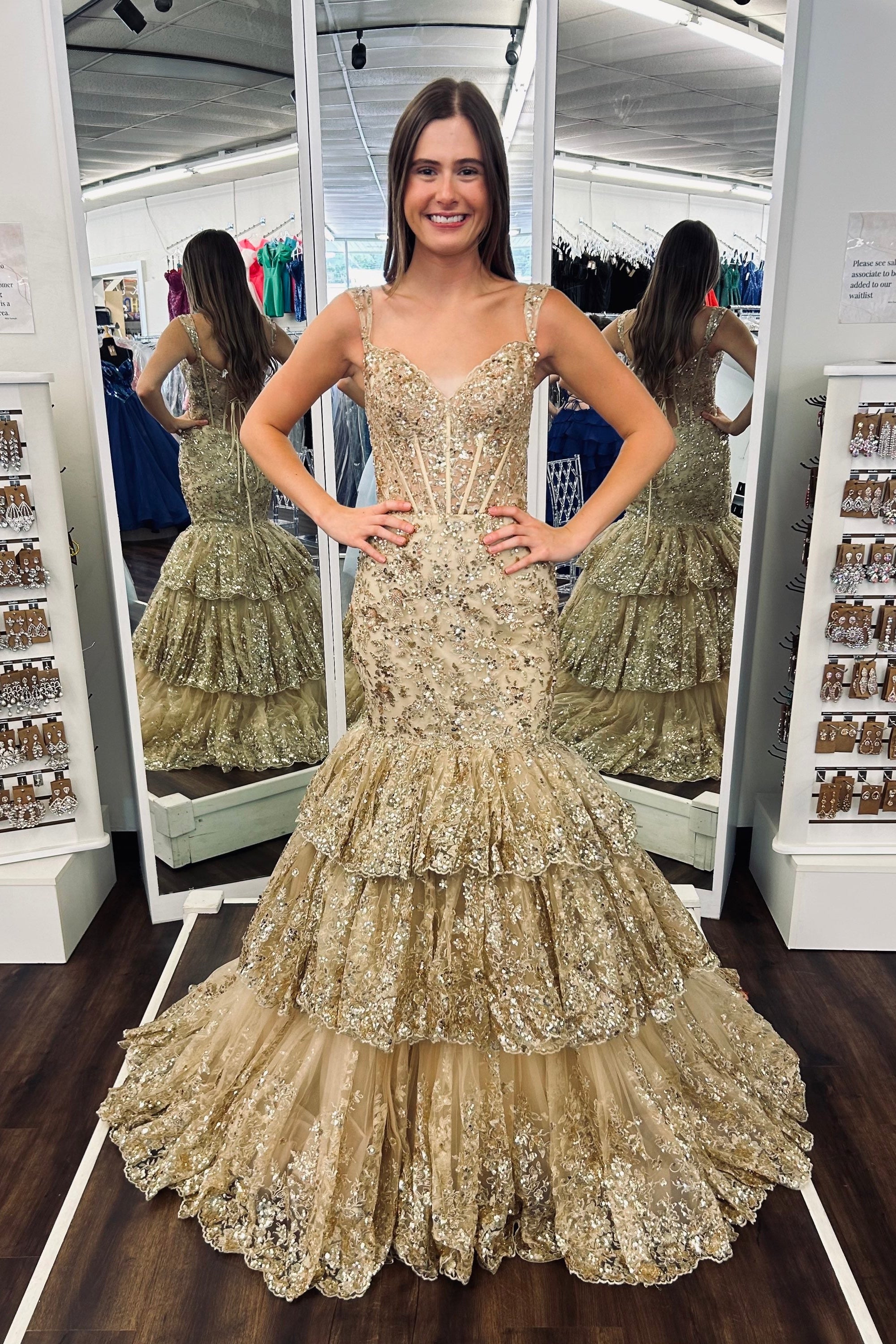 Sherri Hill 56687 Gold