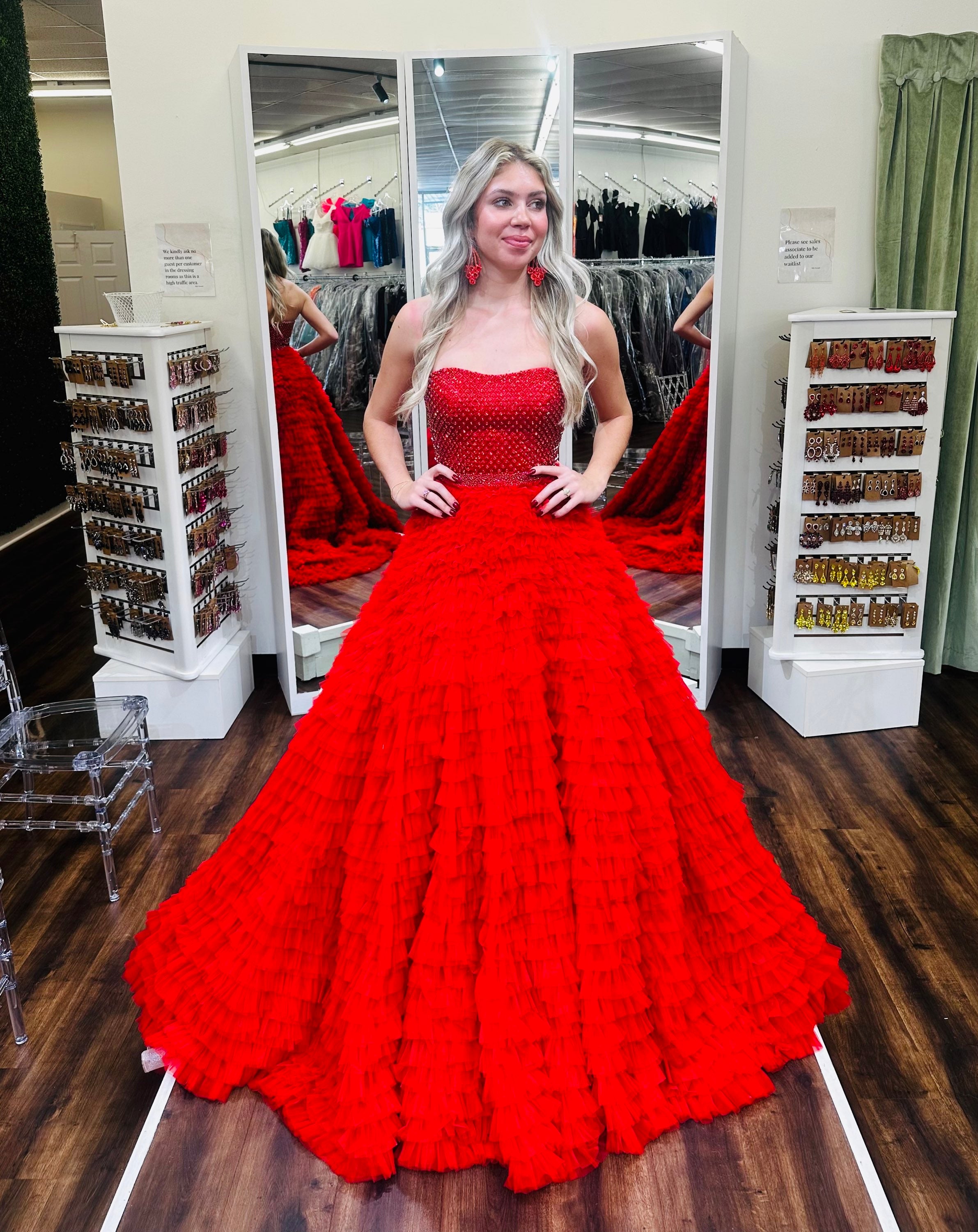 Sherri Hill 54332 Red