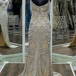 Sherri Hill 56204 Nude/Silver