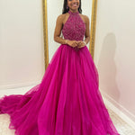 Sherri Hill 56140 Fuchsia