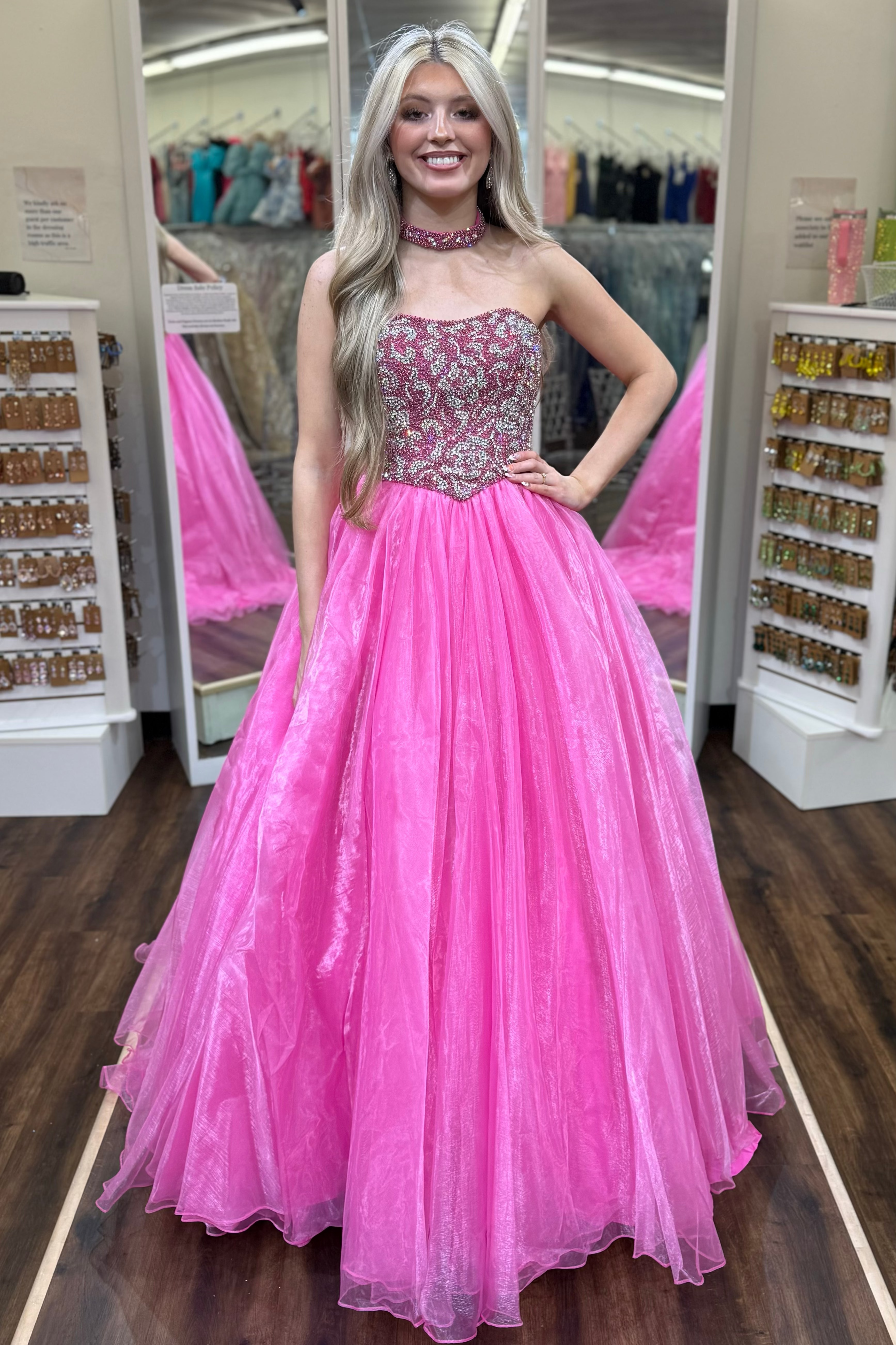 Sherri Hill 56898 Bright Pink