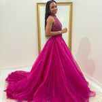 Sherri Hill 56140 Fuchsia