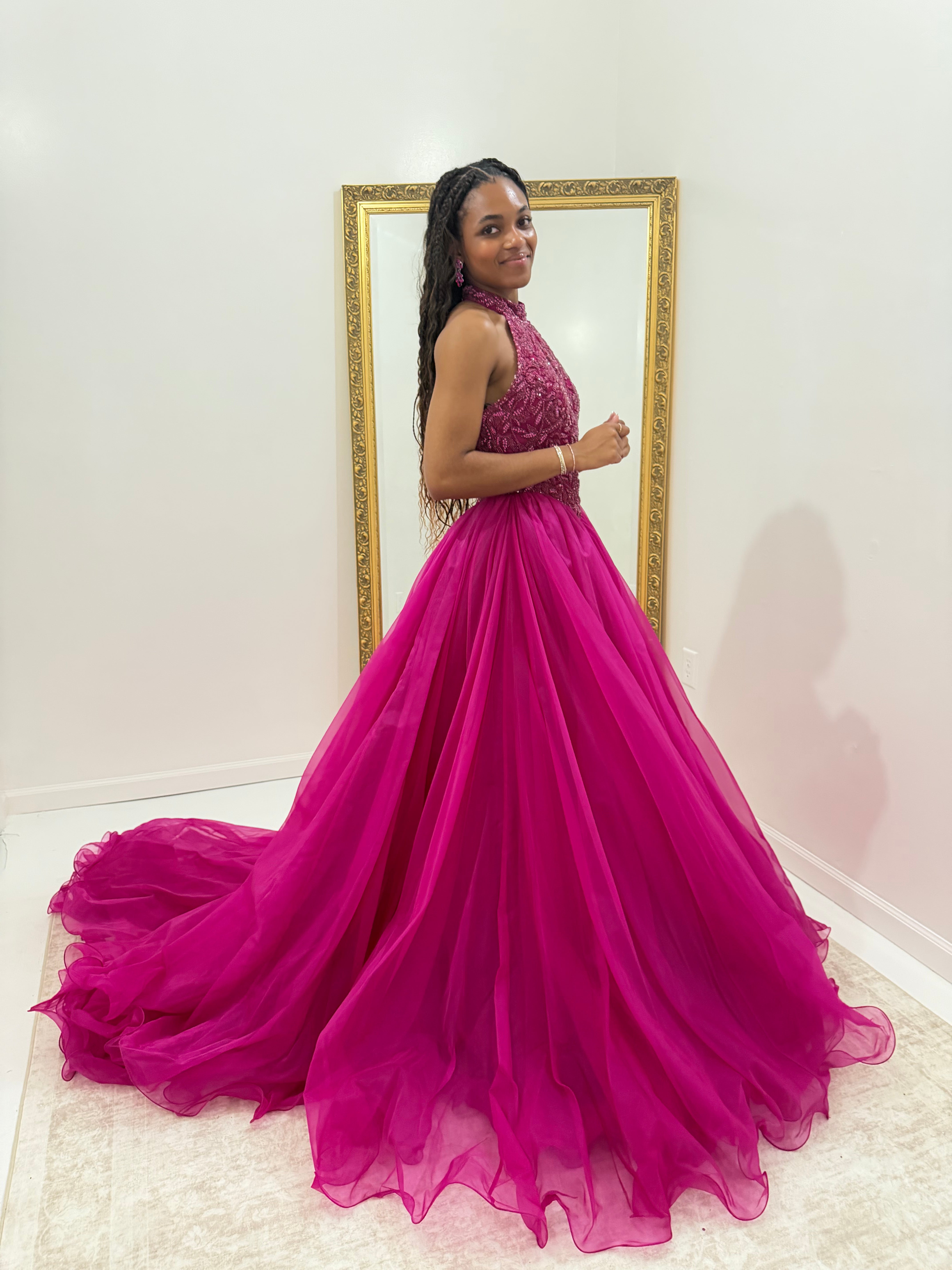 Sherri Hill 56140 Fuchsia