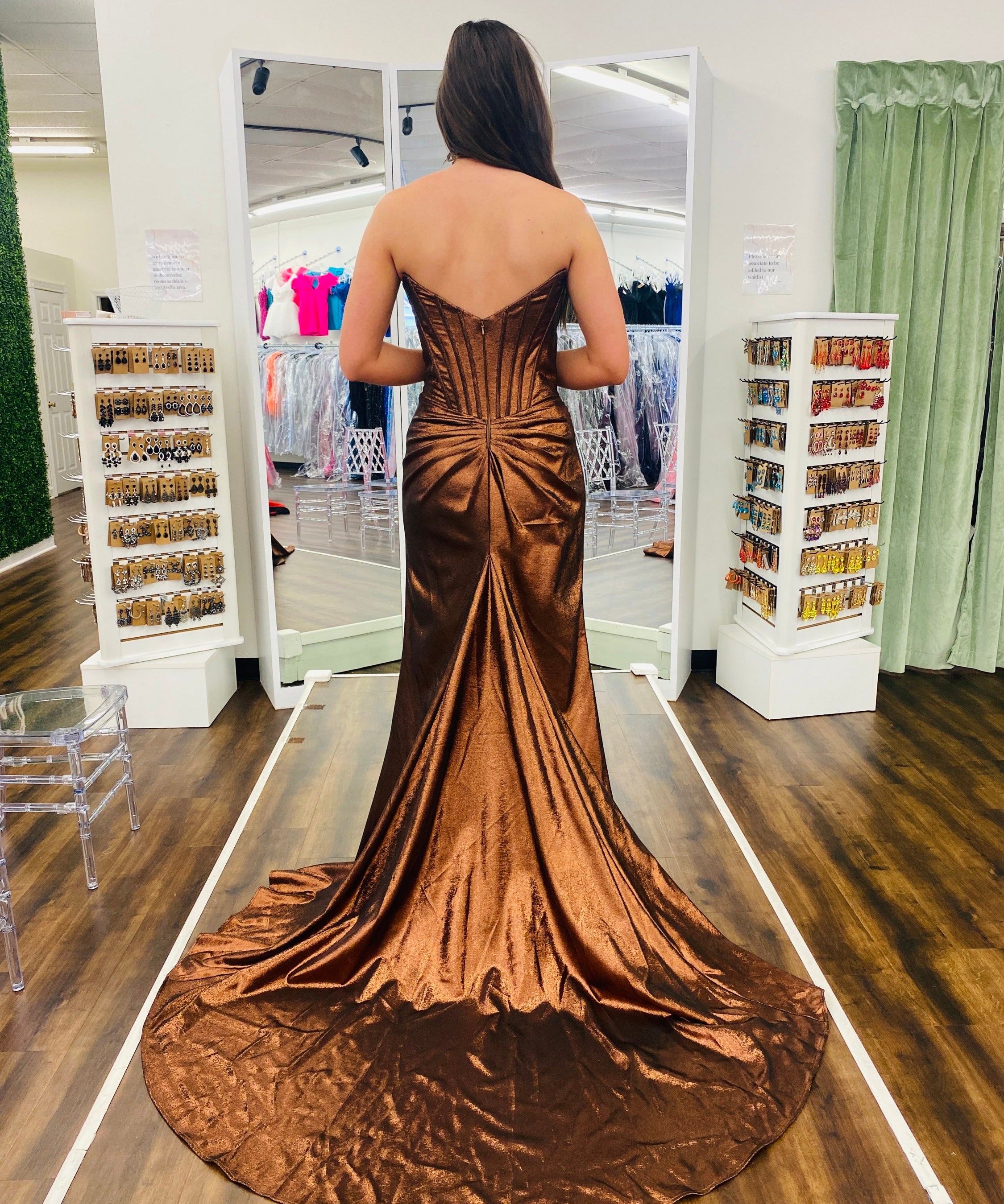Sherri Hill 56432 Bronze
