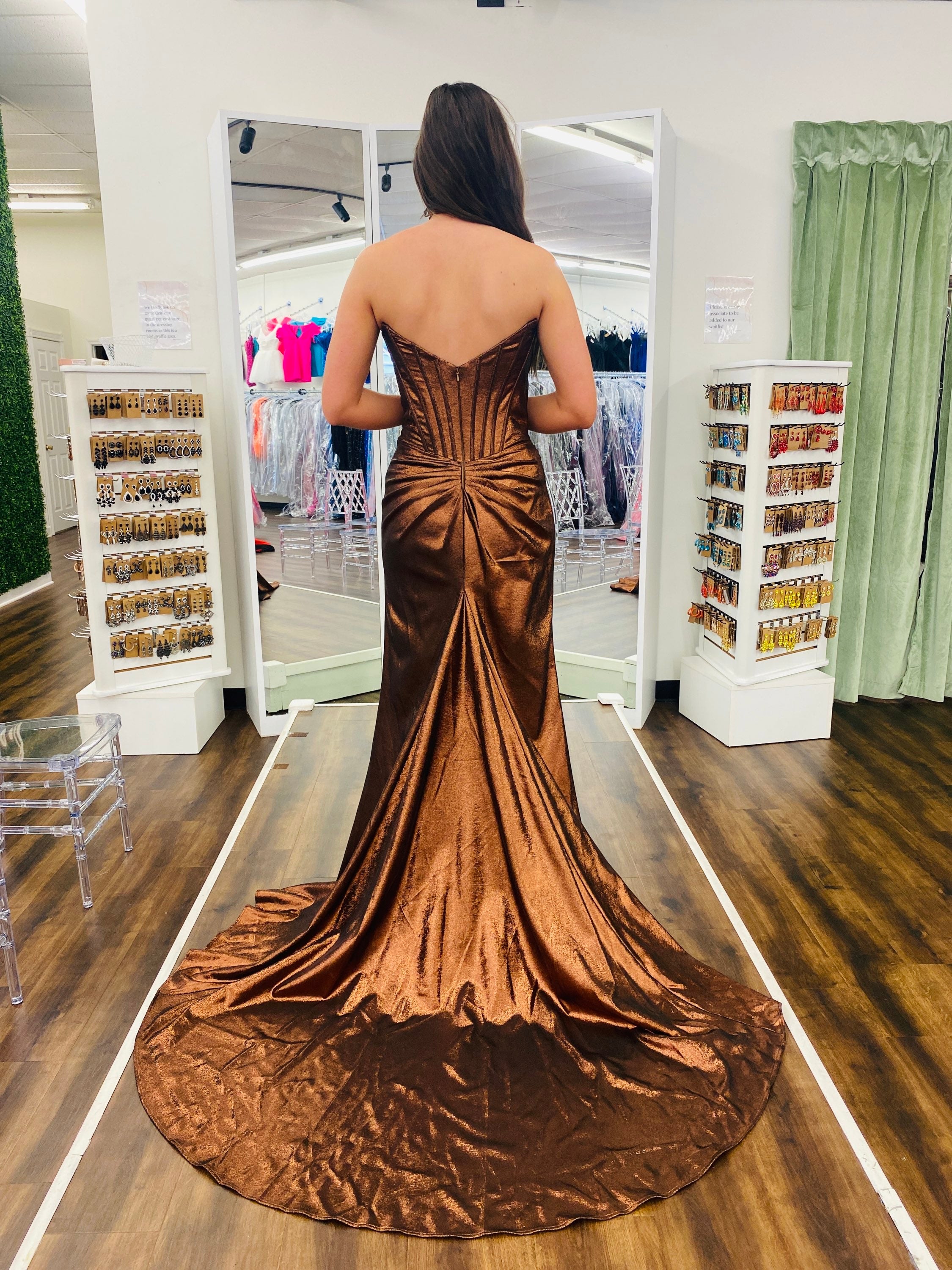 Sherri Hill 56432 Bronze