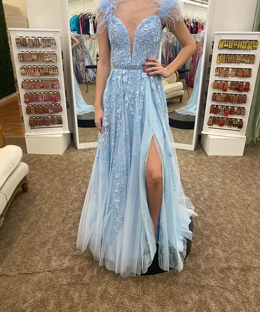 Sherri Hill 55180 Light Blue