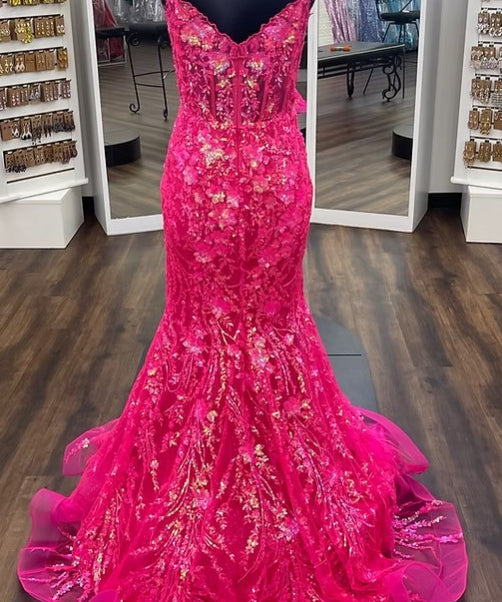 Sherri Hill 56101 Fuchsia