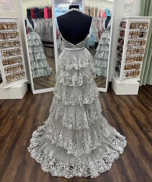 Sherri Hill 56105 Silver