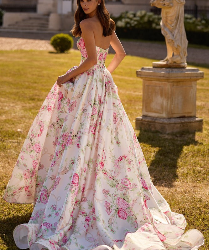 Sherri Hill 57667 Ivory Print