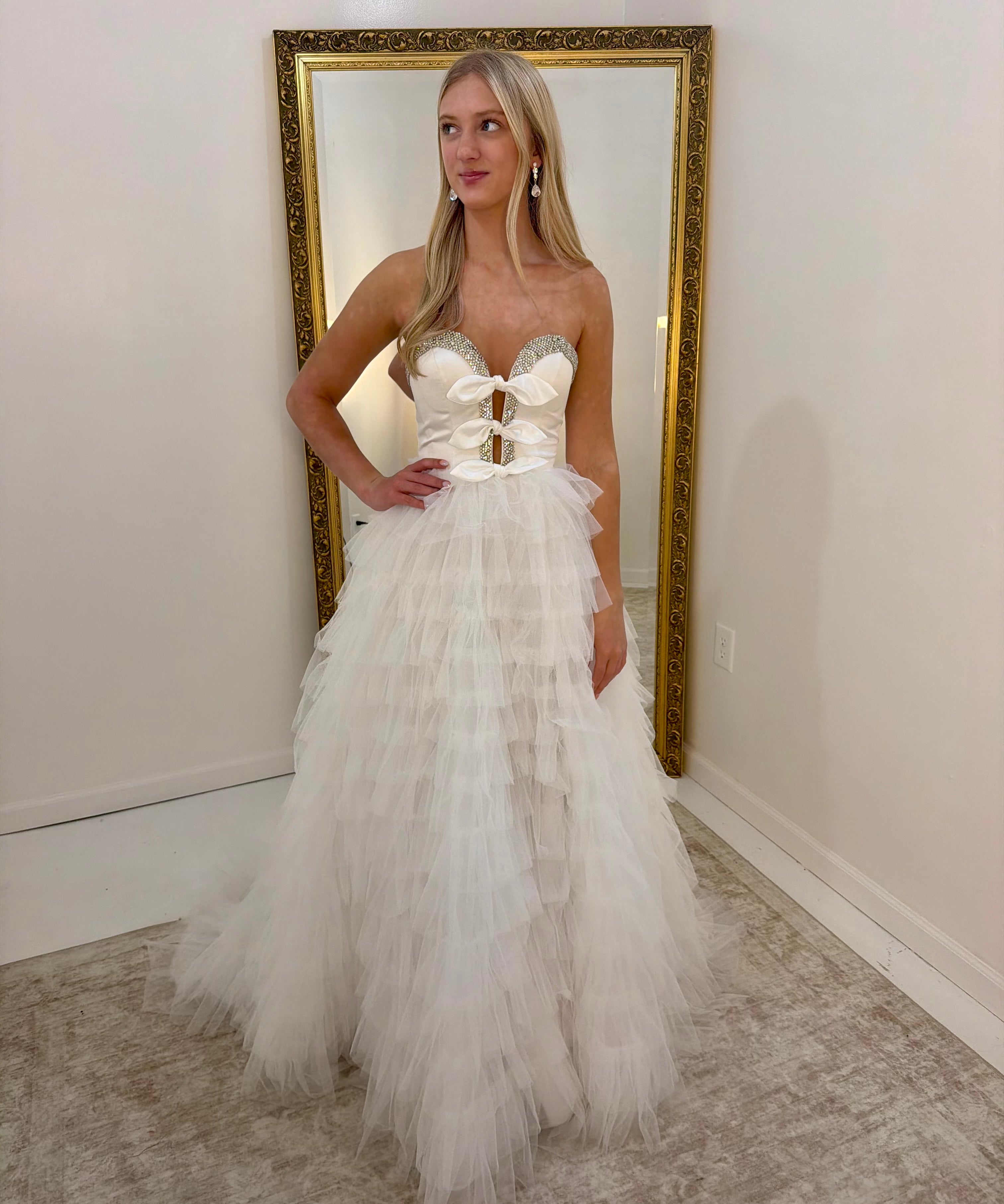 Sherri Hill 56012 Ivory