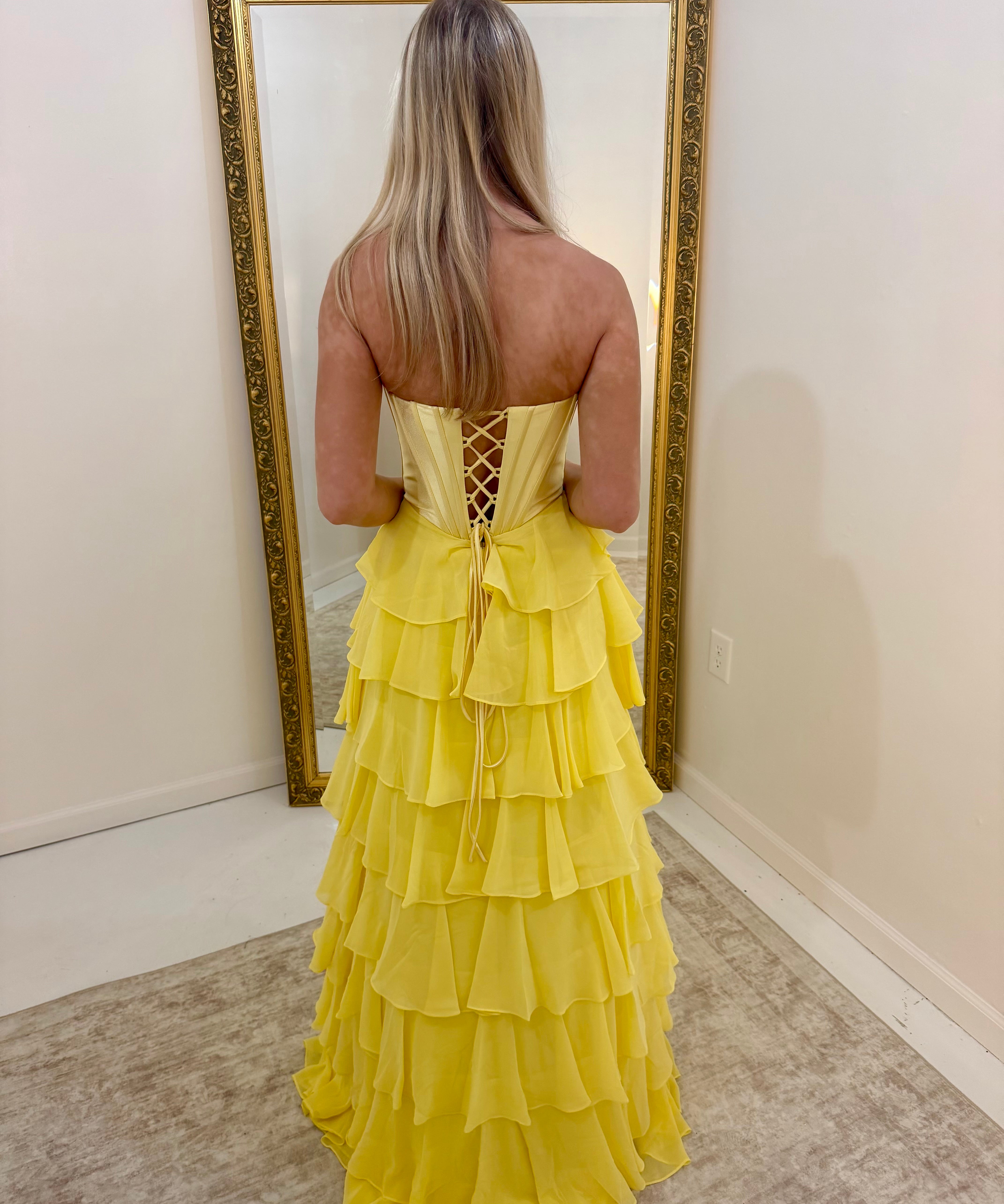 Jovani 50234 Pale Yellow