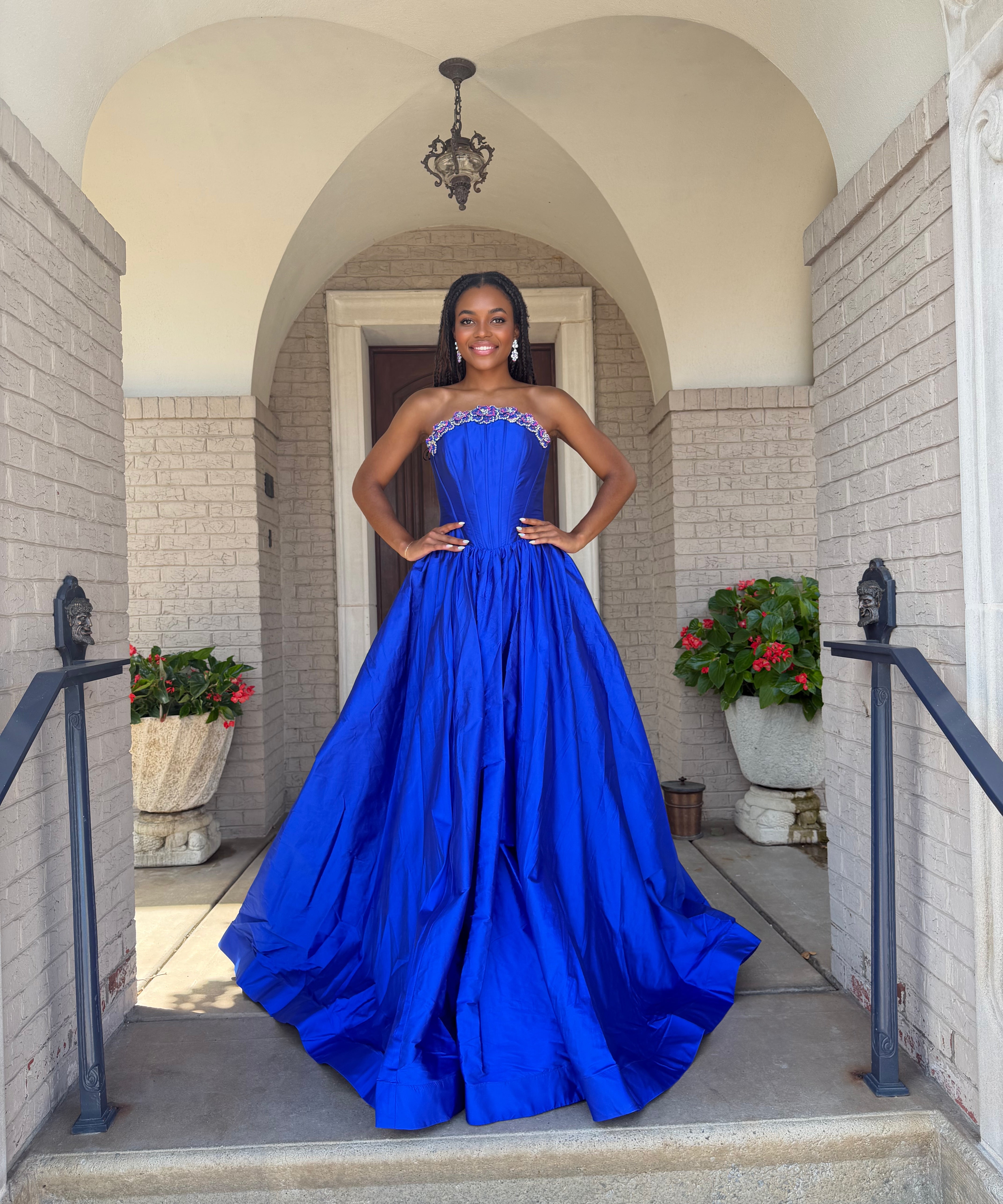 Sherri Hill 67229 Bright Royal/Fuchsia/AB