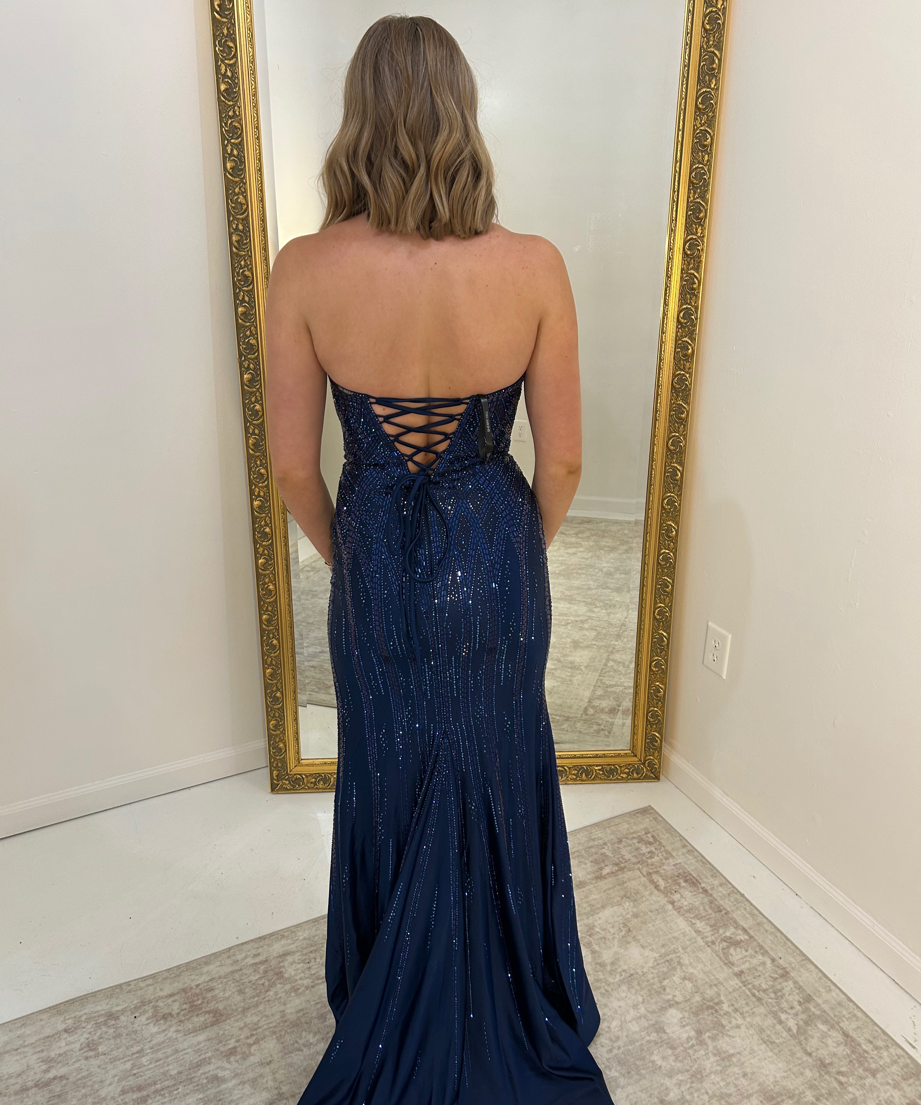 Sherri Hill 58279 Navy