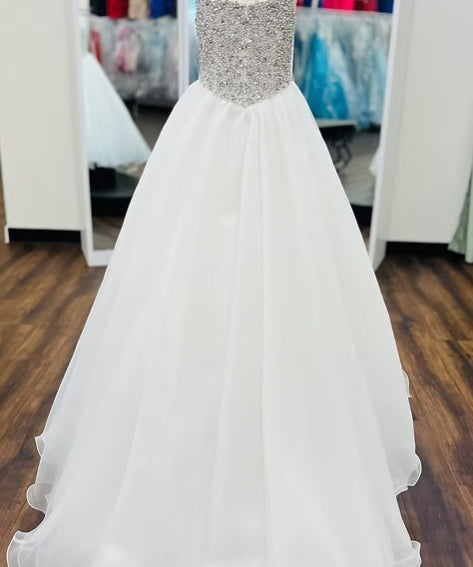 Ashley Lauren 001 Custom Ivory/Silver
