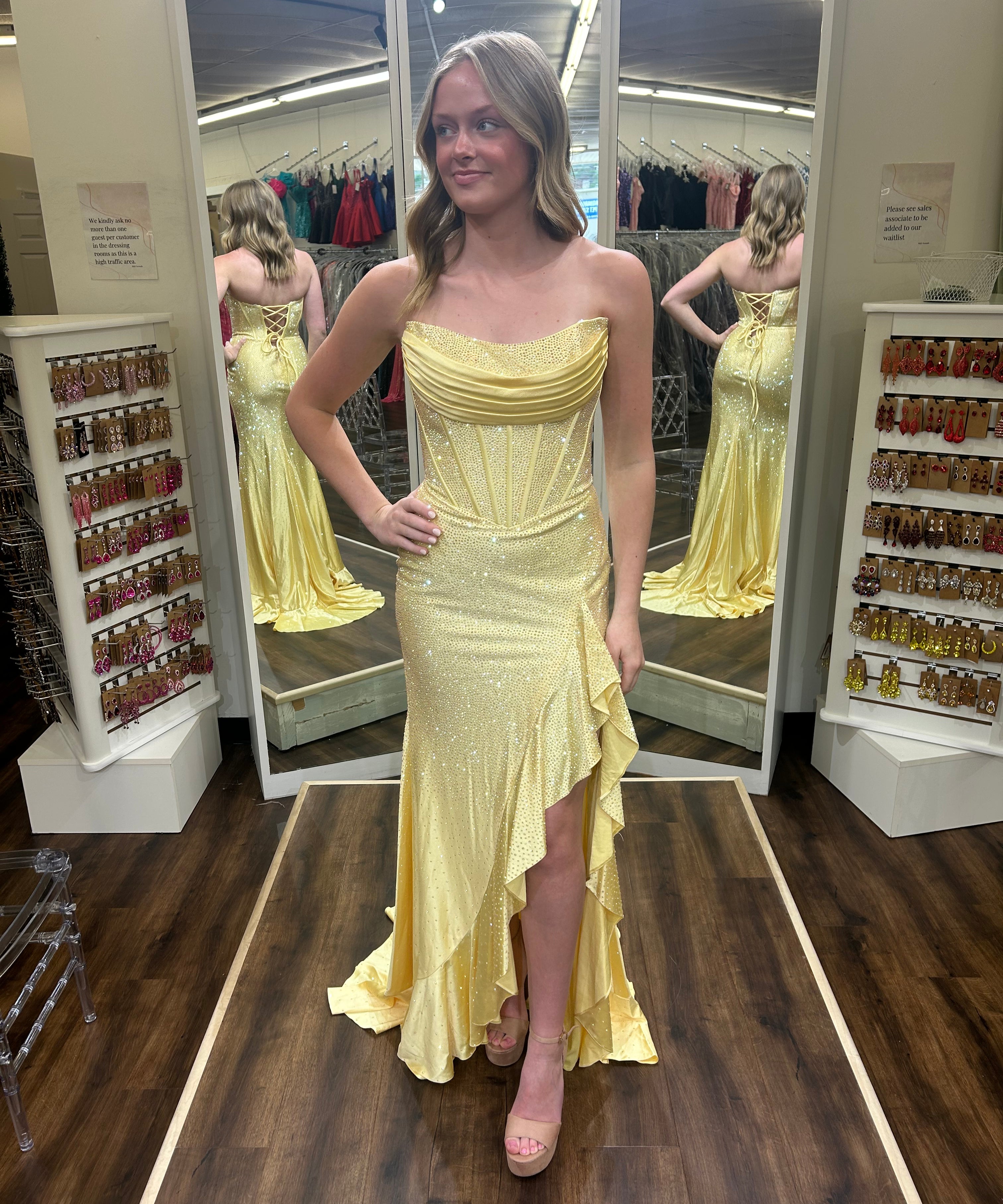 Sherri Hill 56992 Yellow