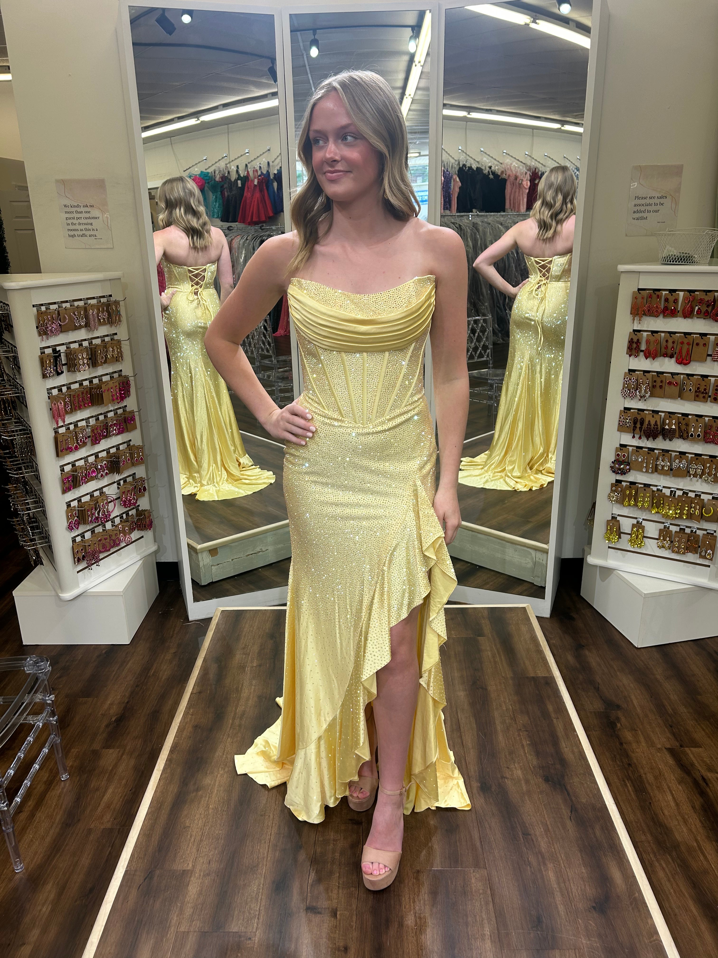 Sherri Hill 56992 Yellow