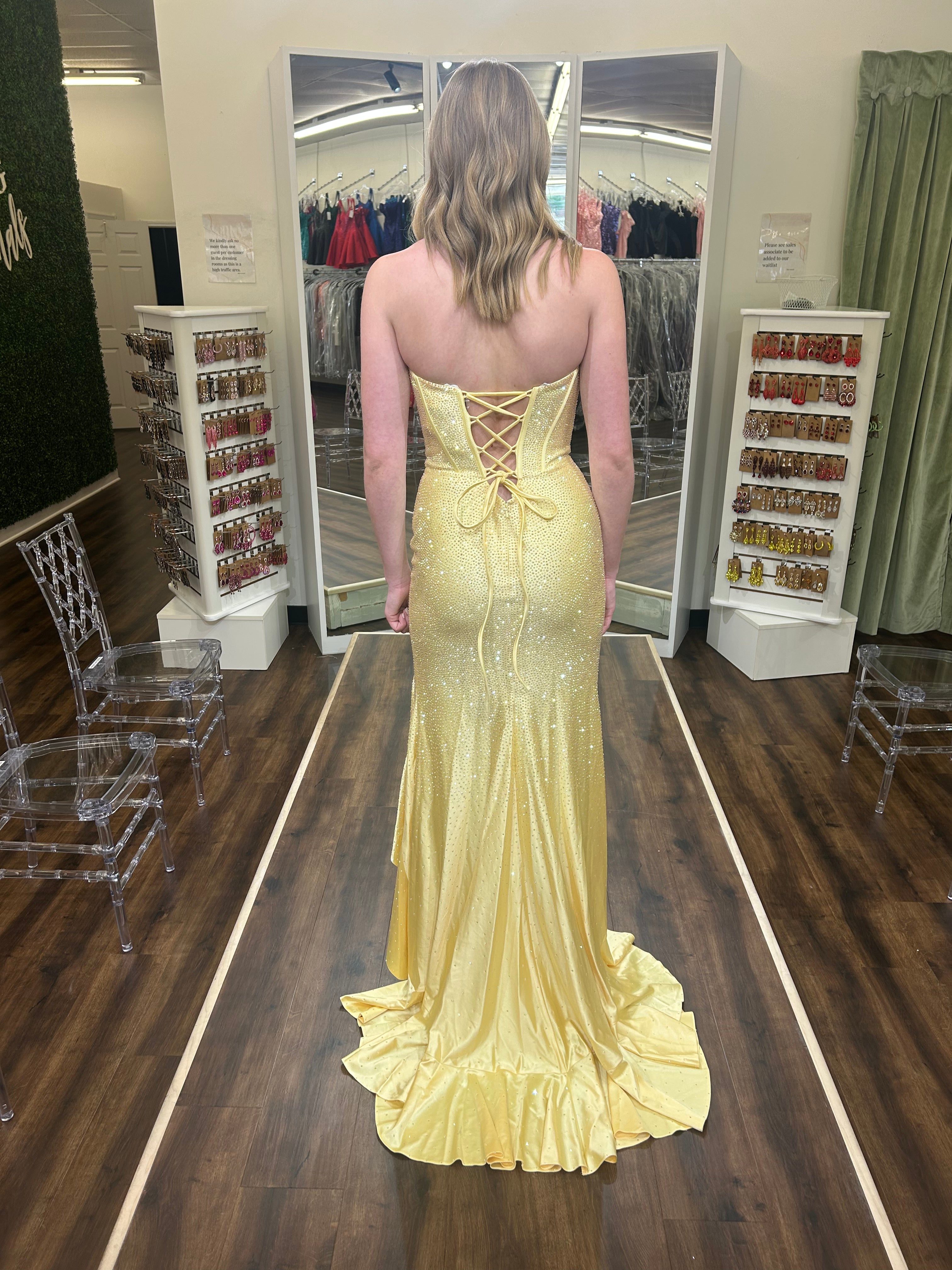 Sherri Hill 56992 Yellow
