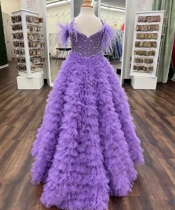 Sherri Hill K55495 Lilac